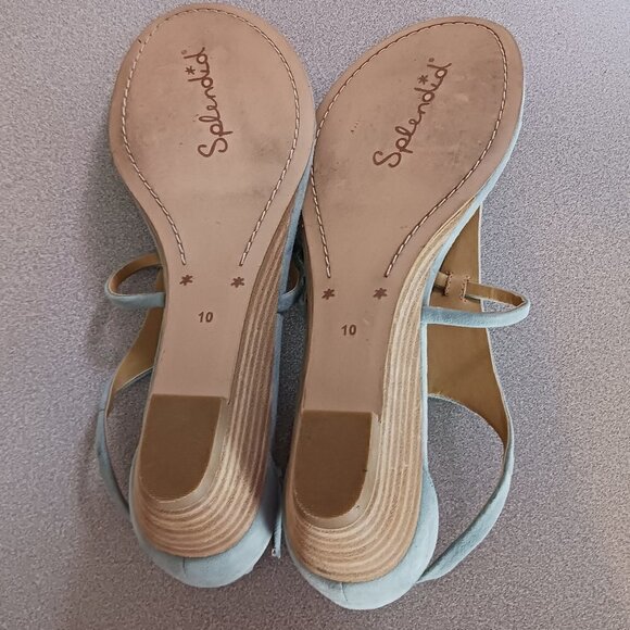 Splendid Bryce Suede Wedge Sandals - Picture 9 of 10